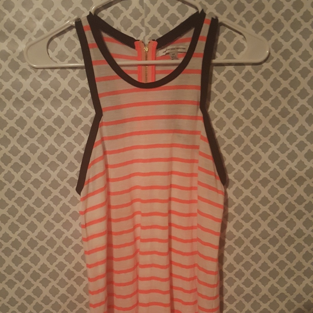 A neon color tank top